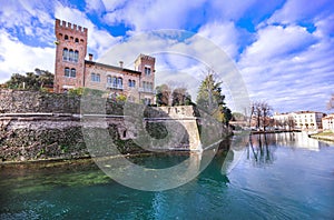 Treviso castello Romano Fortunato; monumenti, edifici storici e punti di interesse nel centro storico della cittÃÂ  trevigiana photo